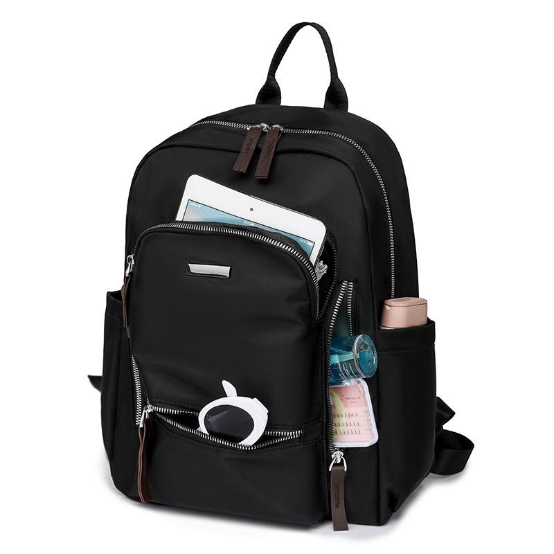 Schoolbag Backpack Korean Version Casual Simple Women's Travel Bag 1011 New Student Class Schoolbag Commuter Computer Backpack