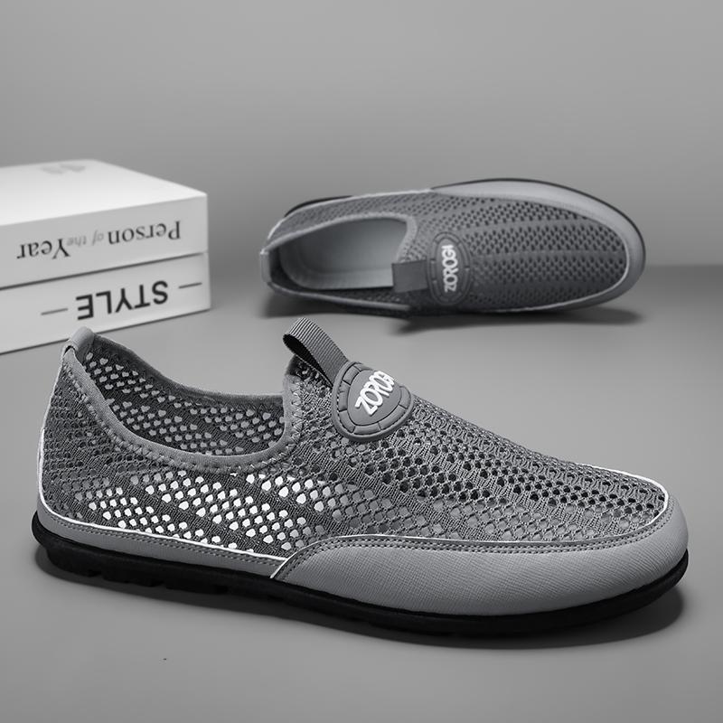 Men's Mesh Casual Shoes Summer Main Promotion Breathable Loafers Comfortable Commuting Walking Men's Flat Shoes Versatile