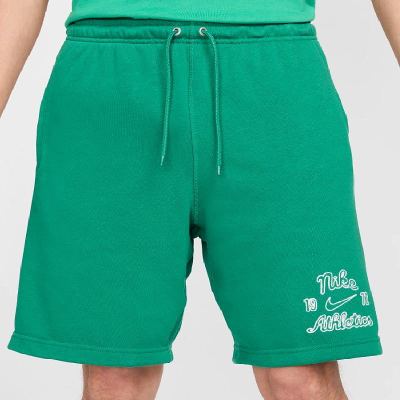 Nike Drawstring Mid-Waist Loose Casual Shorts With Letter Print Men Bottoms Green FV4450-365