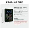 10 In 1 Air Quality Monitor PM2.5,CO₂,HCHO,TVOC,CO,Temperature and Humidity Multi-functional Air CO2 Sensor with Display Screen