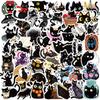 50 Cartoon Black Cat Doodle Stickers Decorate Guitar Notebook Suitcase DIY Waterproof Stickers