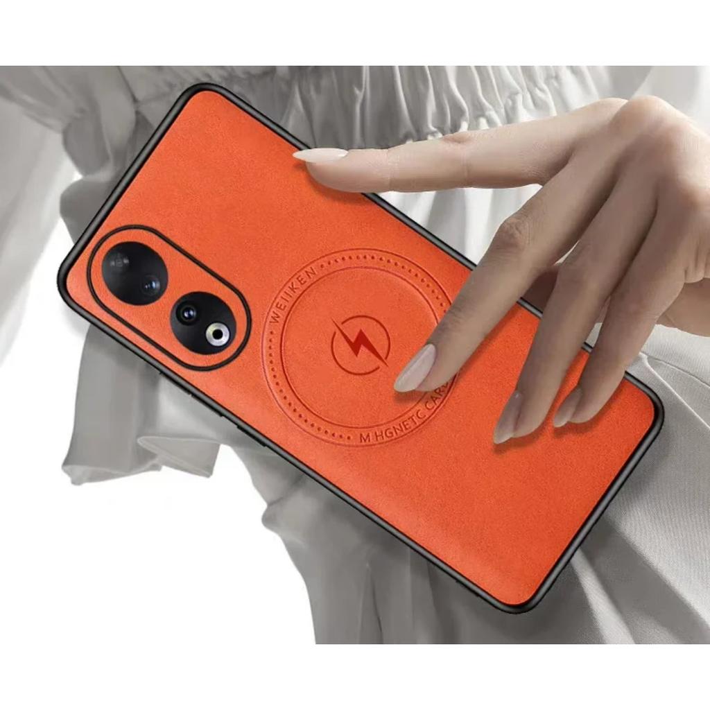 Newest Magnetic Premium Leather Case for Honor Magic 7 6 5 4 Pro Personality Highly Quality Magnetic Wireless Charge Phone Cover