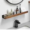 Wood Wall Mounted Shelf Wall Mounted Toilet Shampoo Holder Kitchen Shelf Shower Solid Wood Corner Shelves Organizer Storage Rack