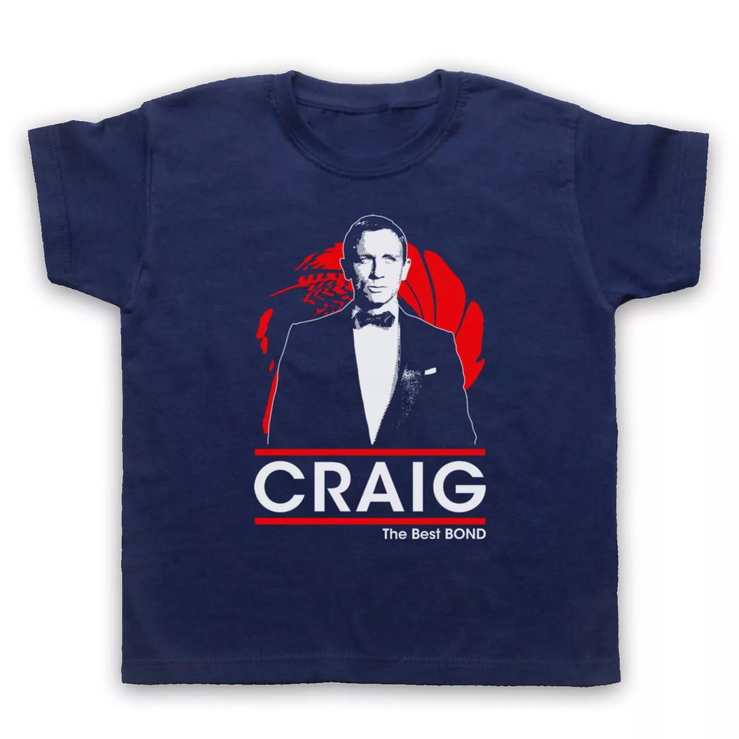 DANIEL CRAIG THE BEST BOND SECRET AGENT DOUBLE O 00 KIDS CHILDS Boys Baby Children T-shirt 140