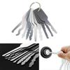 10pcs/set Wear-resistant Door Open Keys 10 In 1 Key Replacement Jiggler Keys  Car Repair Tool