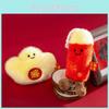 Firecrackersyuanbao Plush Keychain Pendant For Bags And Gifts