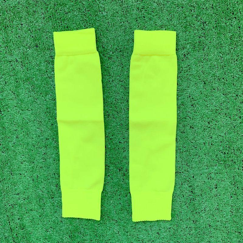 Football Leg Guards Board Socks Fixed Cover Children Adult Calf Socks Knee Pads Calf Protectors Medium-Length Football Socks adult size 36-48 неоновый жёлтый
