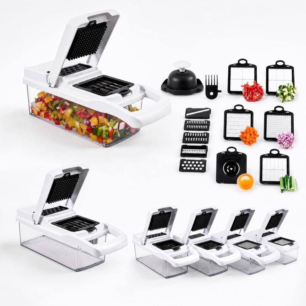 Multi-Function Vegetable Dicer, Kitchen and Shredder for Onions and Vegetables