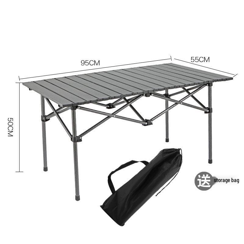 Verstellbarer Outdoor-Klapptisch für Grillen, Picknick und All-Terrain-Einsatz