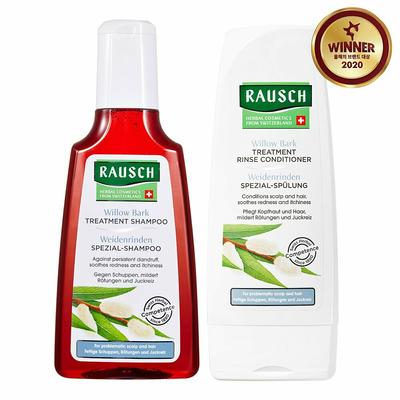 Set shampoo trattamento corteccia di salice 200 ml e balsamo 200 ml