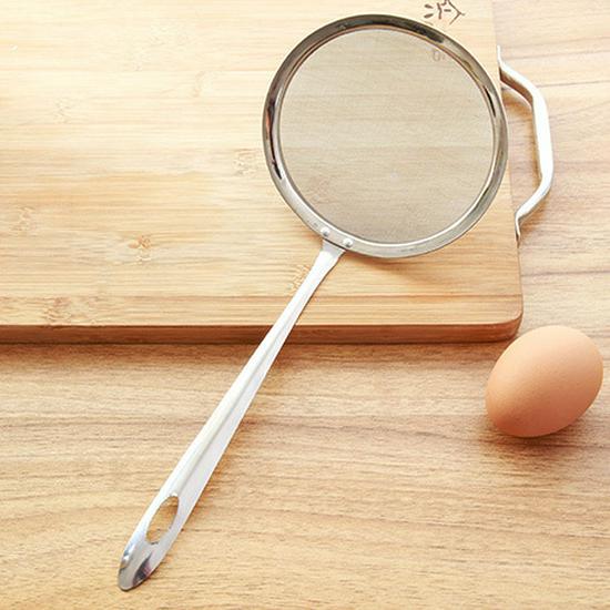Stainless Steel Small Colander Spoon for Juices, Soy Milk, and Frying
