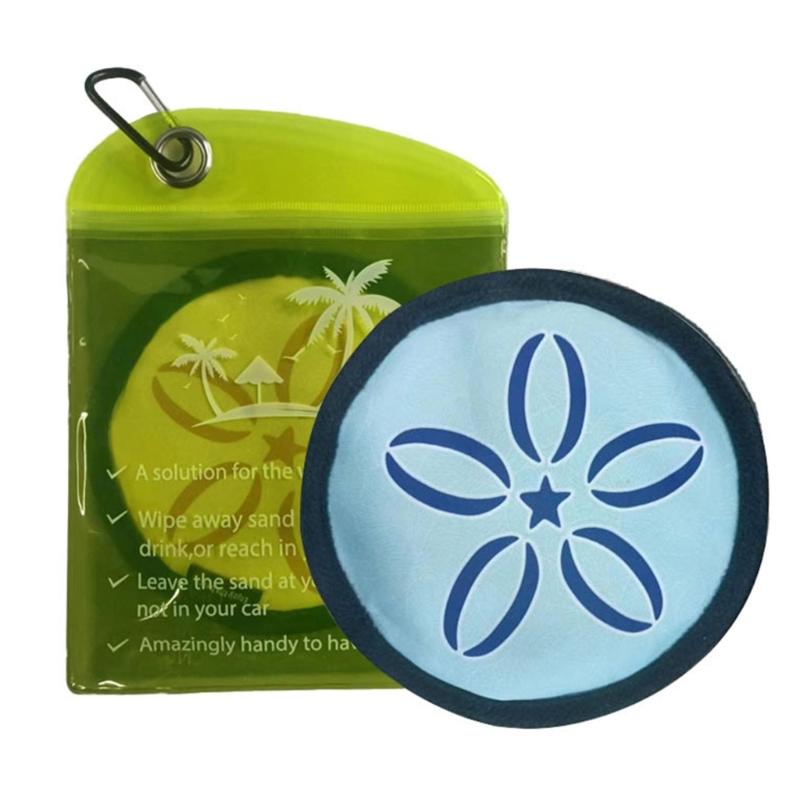 Удалитель песка для пляжного серфинга, многоразовый мешочек для удаления песка, сумка для удаления песка для отпуска, пляжного кемпинга, пляжный инвентарь светло-синий