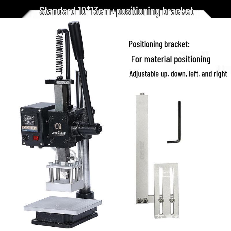 Compact Multi-Functional Heat Stamping & Pressing Machine for PU Leather & Wood Labels