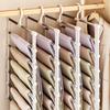 Pants Hangers Space Saving, 5/7 Layers Space Saving Hangers, Sturdy Stainless Steel Pant Rack with Anti-Slip Swing Arm