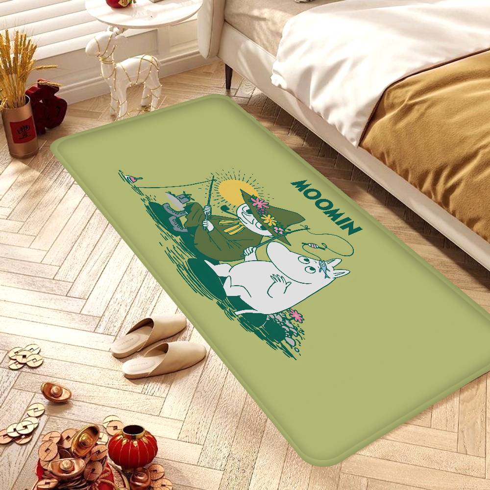 Tappetino Moomin M Carino Stile INS Morbido Pavimento Camera da Letto Casa Tappetino Lavanderia Tappeti Domestici Antiscivolo