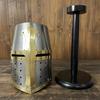 Crusader Helmet Brass Trim  Knights Templar Helmet Practice Armor for Reenactment & Cosplay