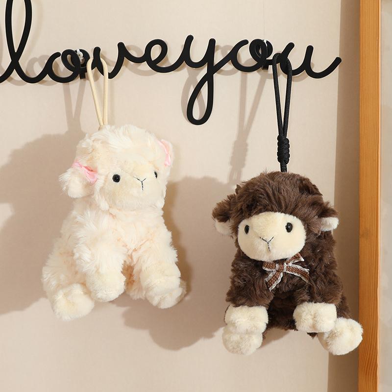 Lamb Sheep Goat Plush Toy Stuffed Kawaii Grassland Animal Pendant And Doll Plushie Decor For Bag Gift