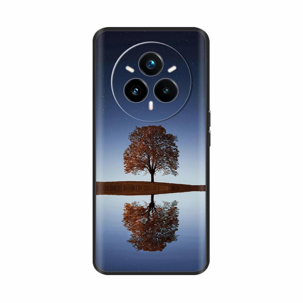 Für Realme 14 Pro Plus Hülle Rückseite Girly Mode Herz Blume Malerei Weiche TPU Hülle Fundas Für Oppo Realme 14 Pro+ Hüllen