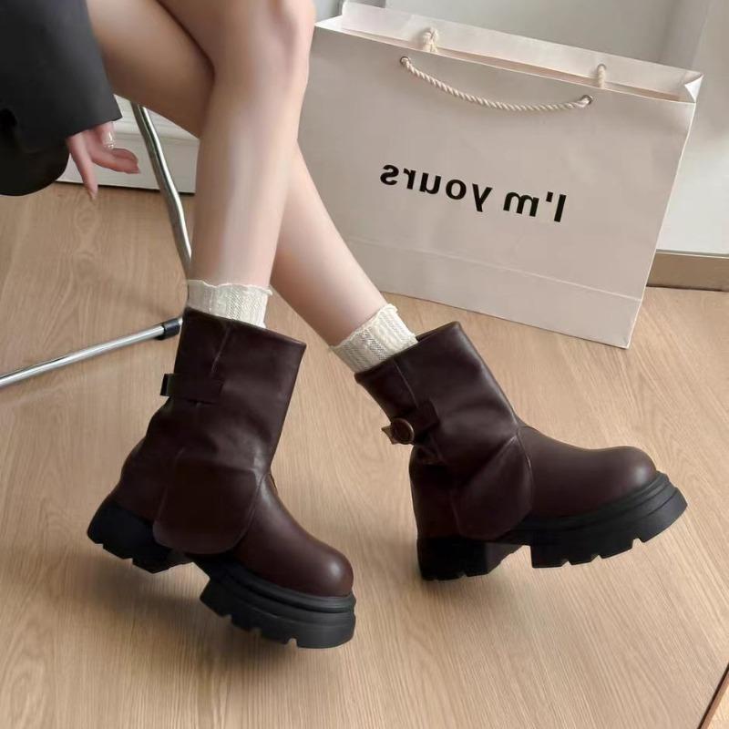 Women Ankle Boots Platform Chunky Shoes 2025 Trend New Winter Chelsea Snow Boots Casual Party Brand Woman Botas Mujer