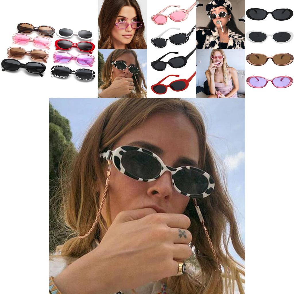 Fashion Women Oval Frame Sunglasses Small Glasses Ladies Retro Sun Glasses With Premium Quality Materials