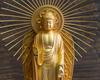 Amitabha Buddha gold Shuun Shinshu Honganji Takaoka bronzeware Buddha statue, 15.7cm (24k plated), sculptor Makita, model "Jodo (West)", (Amitabha