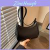Chic Black Crescent Shoulder Bag For Women In Fashionable Spring And Fall Styles