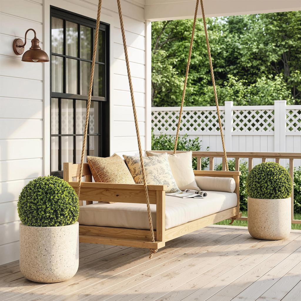 52 Cm Artificial Eucalyptus Balls In a Set of 2, UV-Resistant Decorative Plants with 1086 Leaves for Indoor and Outdoor