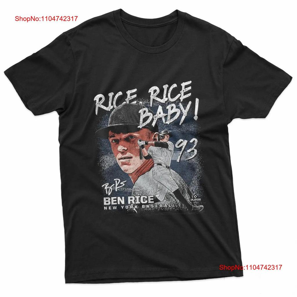 Rice Baby Ben New York MLBPA T Shirt vintage Washed fashion Casual designer clothes Comfortable Top For Everyday Wear Unisex