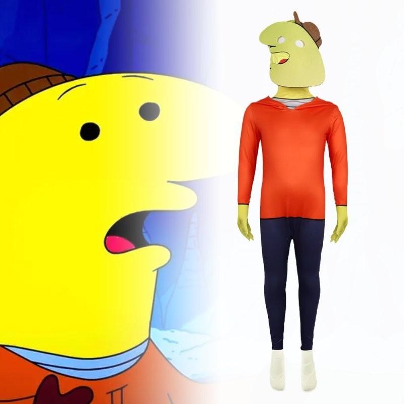 Smiling Friends 2 Cosplay Costume For Stage Performance Unisex Design In Milk Silk Fabric