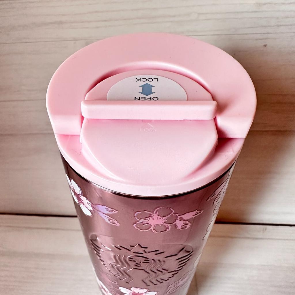 Starbucks Japan SAKURA 2026 Stainless Bottle 16oz 473ml Cherry Blossom Pink