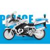 1/12 BMW R1250RT-P Police Simulation Alloy Motorcycle Model Shock Absorbers Sound and Light Collection Toy Car Kid Gift