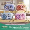 Porte-clés Pendentif Enregistreur Rétro Nouveau Mini Radio Amusante Enregistrement Boîte Jouet Jouet Enregistreur Cadeau Mini Enfantr P8A8