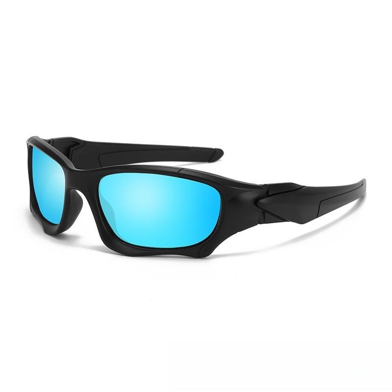 Lunettes de Soleil de Sport Unisexe UV400 Coupe-Vent Anti-Sable Protection UV Tendance Lunettes d'Extérieur pour la Sécurité des Yeux