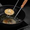 Stainless Steel Fried Food Mold Wooden Handle Shrimp Cakes Mold Oil Pier Mold  Easy To Separate