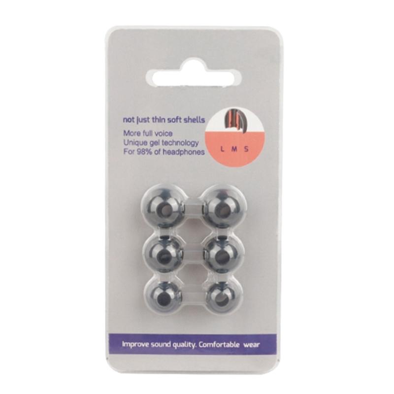 

Soft Earbud Tips Protective Cushion Comfortable Suitable for Buds 6/5 Earphone Noise Isolation Prolonged Use Durability чёрный