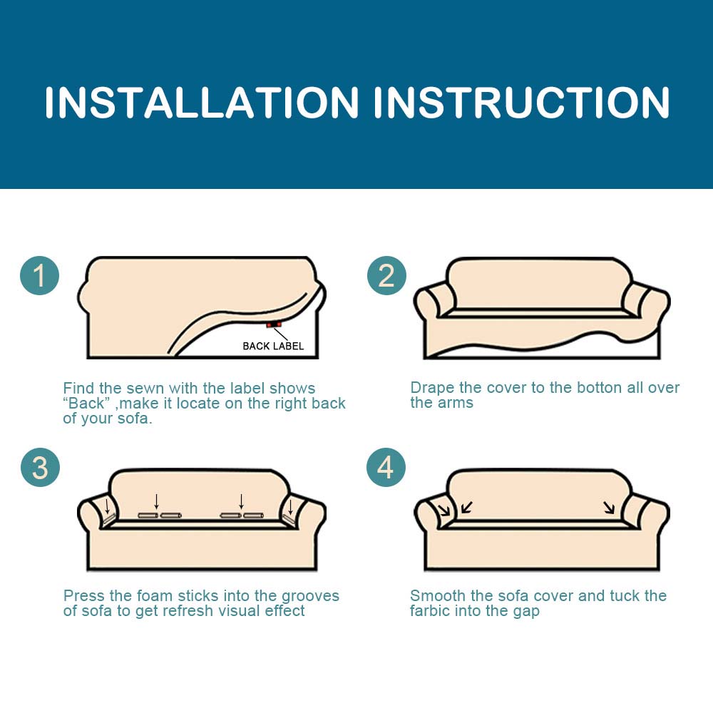 Luxury Velvet Sofa Cover Super Warmthick Elastic Couch Cover For Living Room Solid Color Furniture Protector Armchair Slipcover