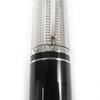 Great LOUIS VUITTON Ballpoint Pen Dock Lacquer Twist Type Black Silver Mens Used