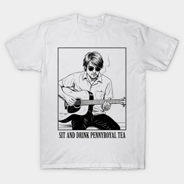 

Men Black Print T-shirt Sit And Drink No-Cut Transfer Paper Print Cotton Tshirt 2XL білий