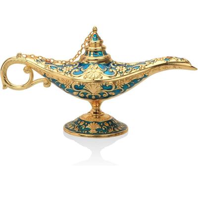Lámpara Genio de Aladino Leyenda Mágica Vintage para Hogar/Boda, Coleccionable Elegante Raro Clásico Utilería Disfraz Árabe Lámpara Olla
