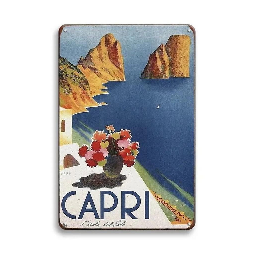 Metal Tin Signs Paris New York Wall Decoration Plaque Vintage Art Poster Iron Painting for Man Cave Home Cafe Garden Club Bar