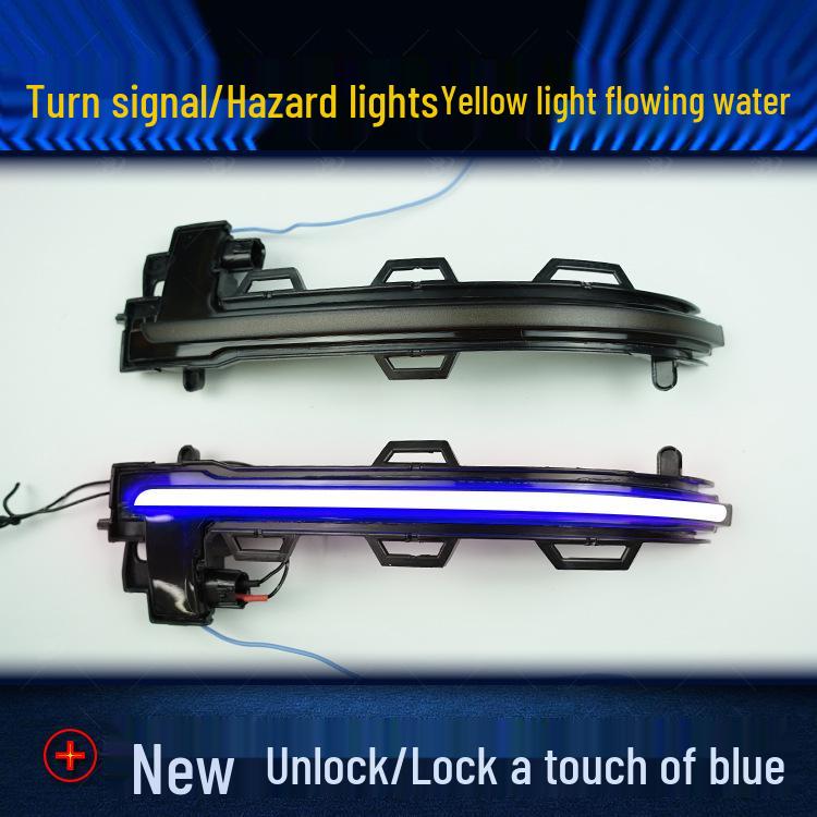 BMW X4 (2015+) Rearview Mirror Sequential Blue Turn Signal Light Modification