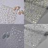 1pcs 5D Diamond Star Chain Nail Stickers Gold Silver Self Adhesive Nail Art Decorations Sticker Manicure Decals DIY Accessories