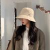 Casual Embroidered Letter Pattern Womens Bucket Hat Versatile Allseason Outdoor Hat