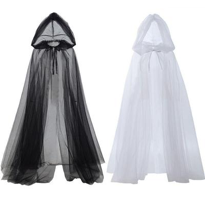 Hängender Umhang Umhang Kostüm Halloween Geist Cosplay Kostüm Umhang Erwachsener Bodenlang Durchsichtiges Cape Mit Übergröße Für Erwachsene