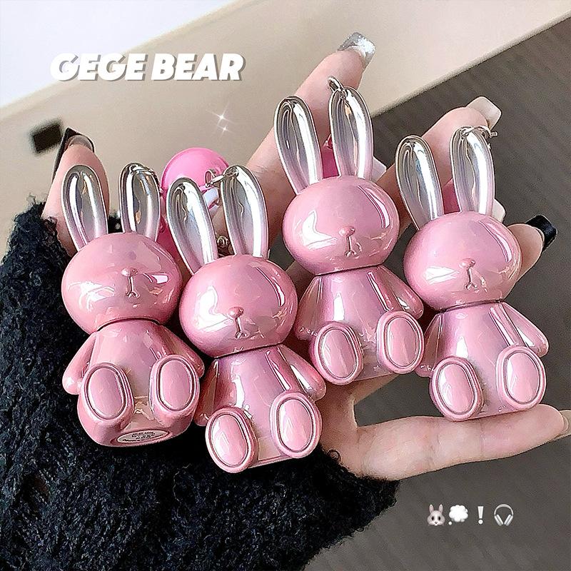 Gege bear Pink Bunny Velvet Mist Lip Cream Matte Autumn and Winter Show Color Lift Color Pendant Lipstick Lip Glaze