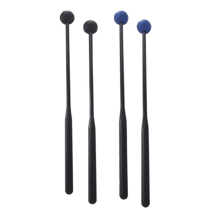 1 Pair Marimba Mallets Rubber Ball Mallet Smooth Plastic Handle Percussion Sets