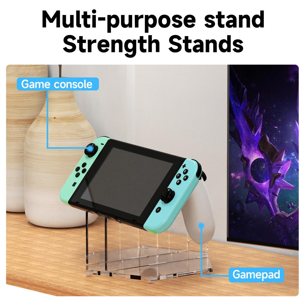 Transparent Acrylic Headphone Game Controller Stand Accessories Holder Rack