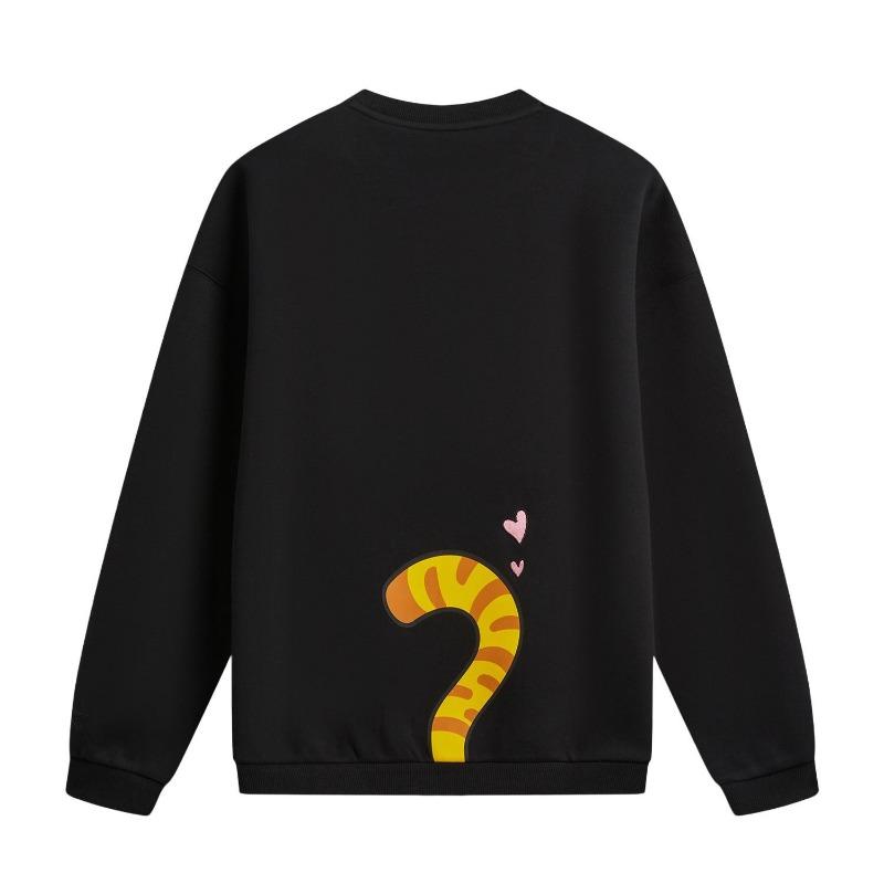 Li Ning Disney Zootopia Collaboration Round Neck Embroidered Letter Sweatshirt Women Sweatshirt AWDW842-3