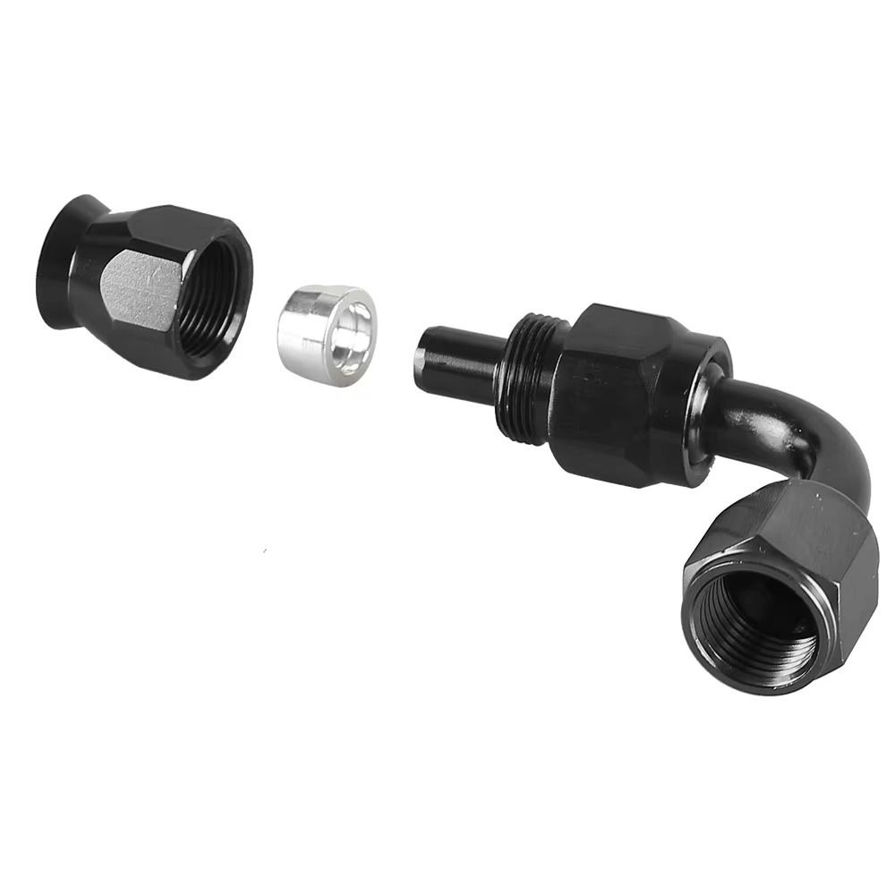 AN4/AN6/AN8/AN10/AN12 Oil Line Connector Aluminum Alloy Oil Hose End Adaptor AN Hose Fitting