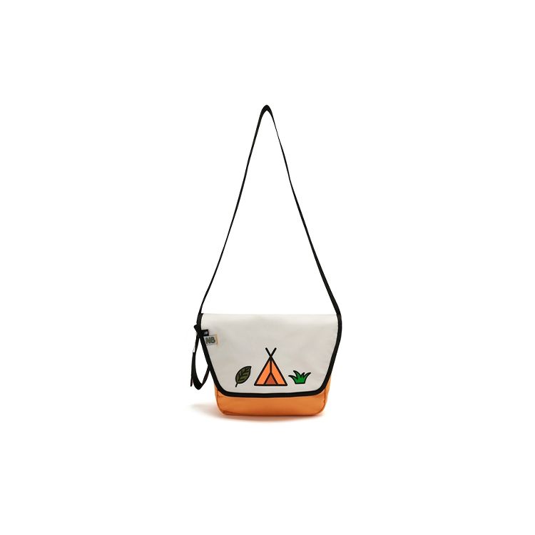 New Balance Casual Minimalist Printed Color Block Fabric Shoulder Crossbody Bag Unisex bags White Orange GCA89133-MY WhiteOrange 11370₽